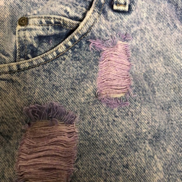 vintage wrangler distressed high rise shorts 30 - Picture 2 of 6